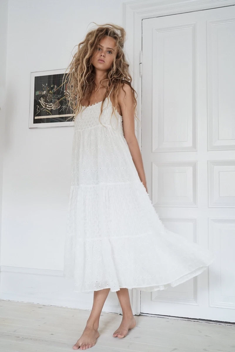 Zara white eyelet dress cheap
