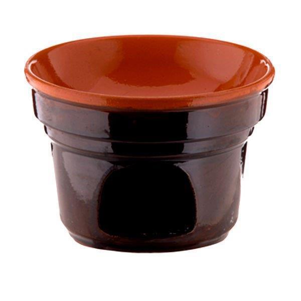 Bruna Coli' Fornellino Bagna Cauda 14 cm in Terracotta Brunella Made in Italy