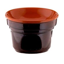 BRUNA COLI' FORNELLINO BAGNA CAUDA CM 14 IN TERRACOTTA BRUNELLA MADE IN ITALY