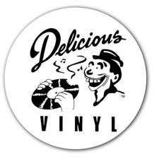 DJ Delicious Vinyl 2 Tone 7" inch Slipmat Portablism Turntable Slip Mat x1