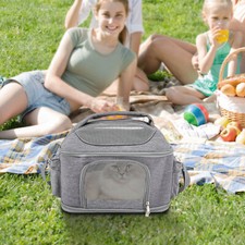 Collapsible Pet Carrier Pet Bag Crey Pet Travel Bag Oxford Waterproof Fabric