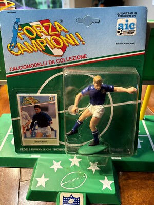1983 Kenner FORZA CAMPIONI Soccer NICOLA BERTI Action Figure & Card, NEW!