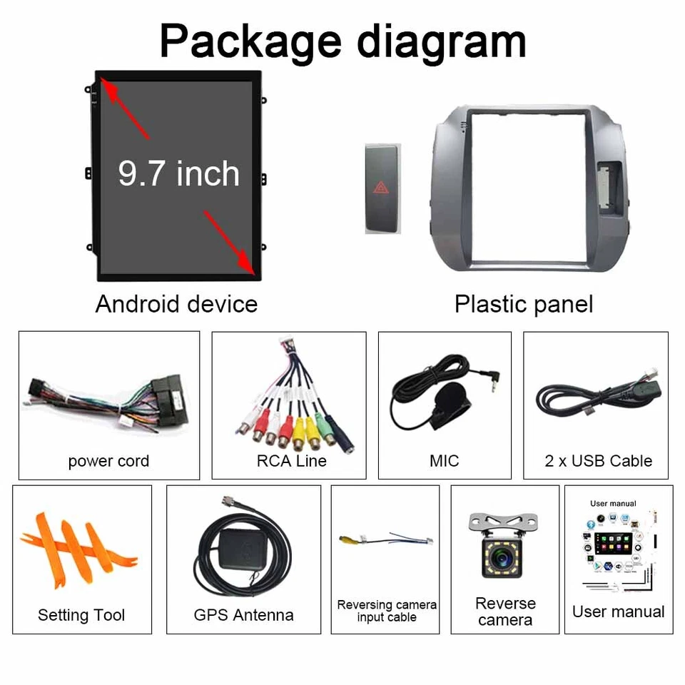 Radio estéreo para automóvil 9,7" 64 GB BT Navi CarPlay Android 13 para Kia Sportage 2010-2015 Foto 4 de 4