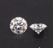 1 CT Natural 5 mm 2 Pcs White Diamond Round Cut VVS1 D Grade IDGL Certified Y45