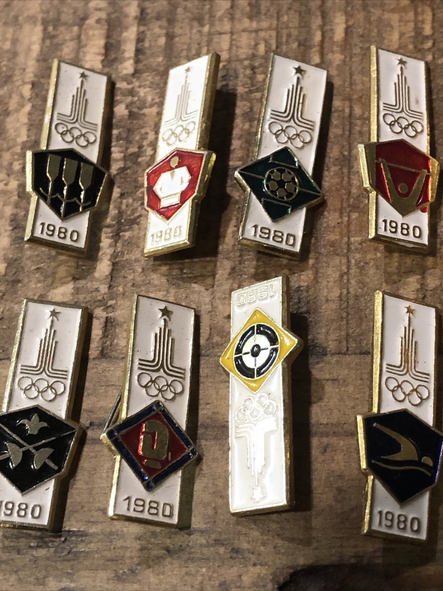 Lot De 80 Pin's Olympiques Moscou 1980 – Boutique Officielle – Occasion