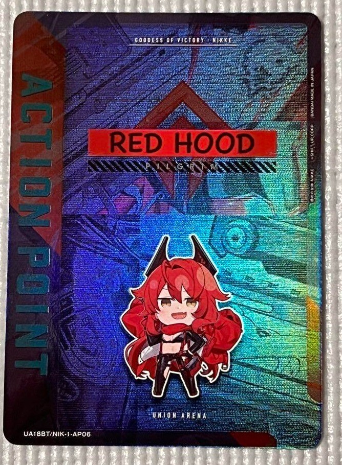 Union Arena Card NIKKE RED HOOD AP Action Point Japanese DHL Union Arena Card NIKKE RED HOOD AP Action Point Japanese DHL
