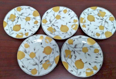 5 RARE Michael Aram Pomegranate Tidbit Dessert Plates