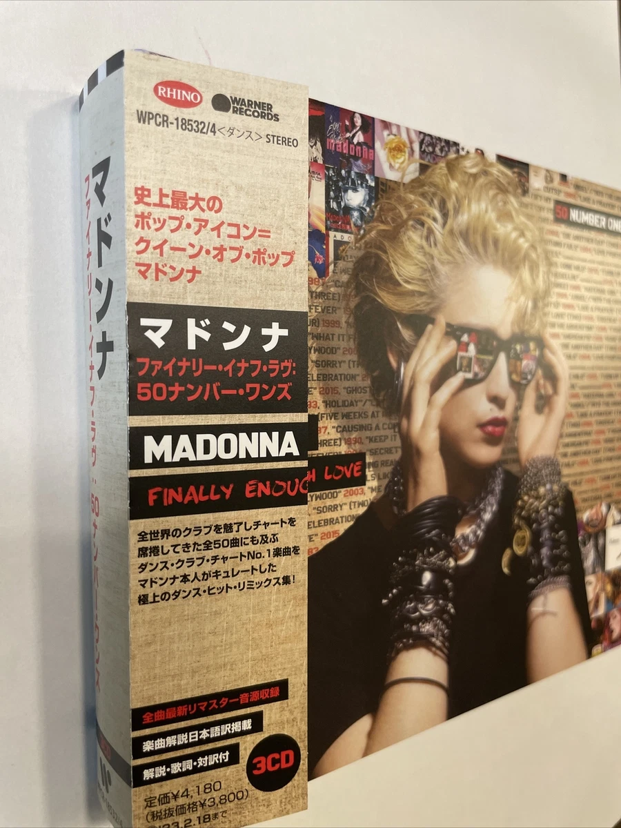 MADONNA FINALLY ENOUGH LOVE JAPAN CD Comes with a sticker First time limited