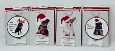 Holiday Time Christmas Dog Ornament Corgi, Yorkie, German Shepherd, Lab YOU PICK