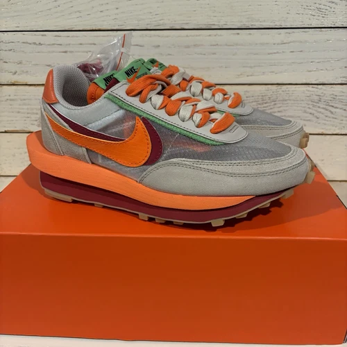 Nike Sacai x Gerinnsel x LDWaffle orange Blaze DH1347-100 Herren Größe 4 Damen Größe 5,5
