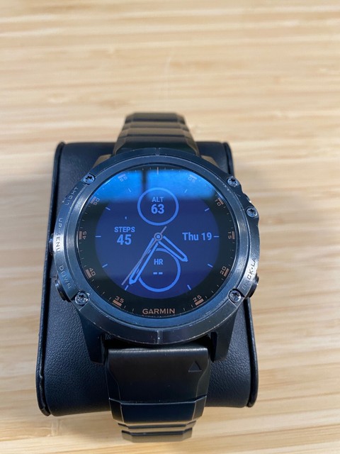 Garmin Fenix 5X Plus Sapphire Edition GPS Watch, One Size - Black for sale  online | eBay