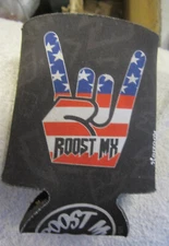 1 MX Roost Guard  Motocross ATV can beer koozie,cooler ad,hang loose USA VTG