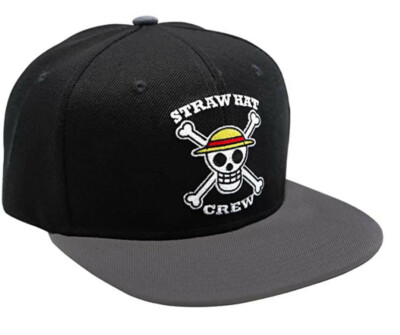 OFFICIAL ONE PIECE SKULL SNAP BACK BASEBALL CAP HAT HEAD WEAR NEW WITH TAGS  ABY