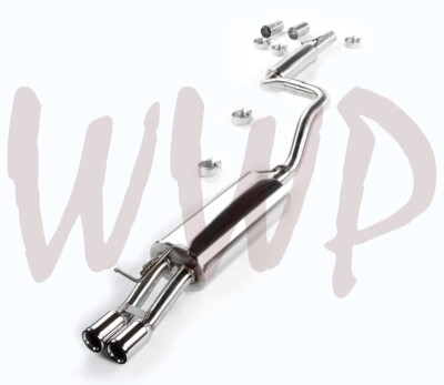 Stainless CatBack Muffler Exhaust System For 99-02 VW Golf GTI Beetle 1.8T/2.0L