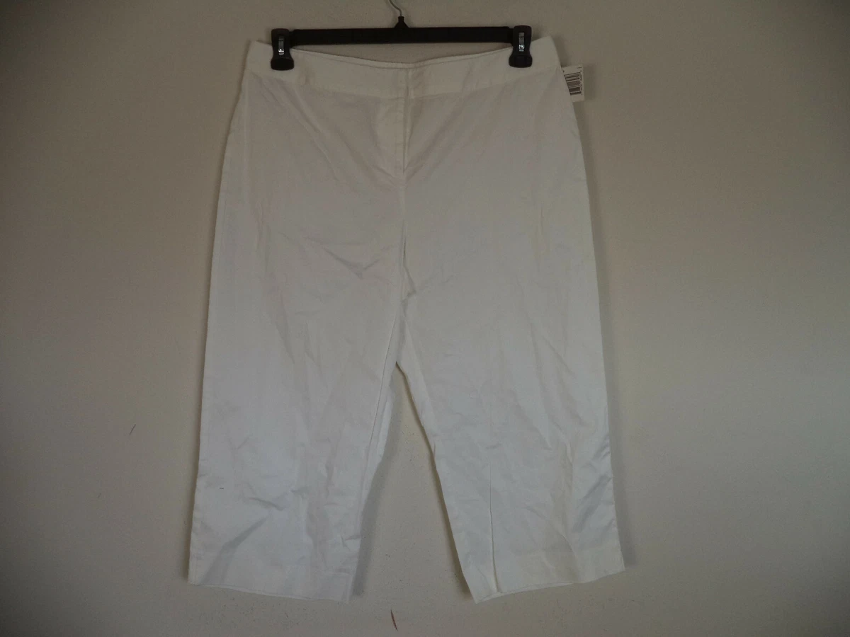 White cotton sale capris