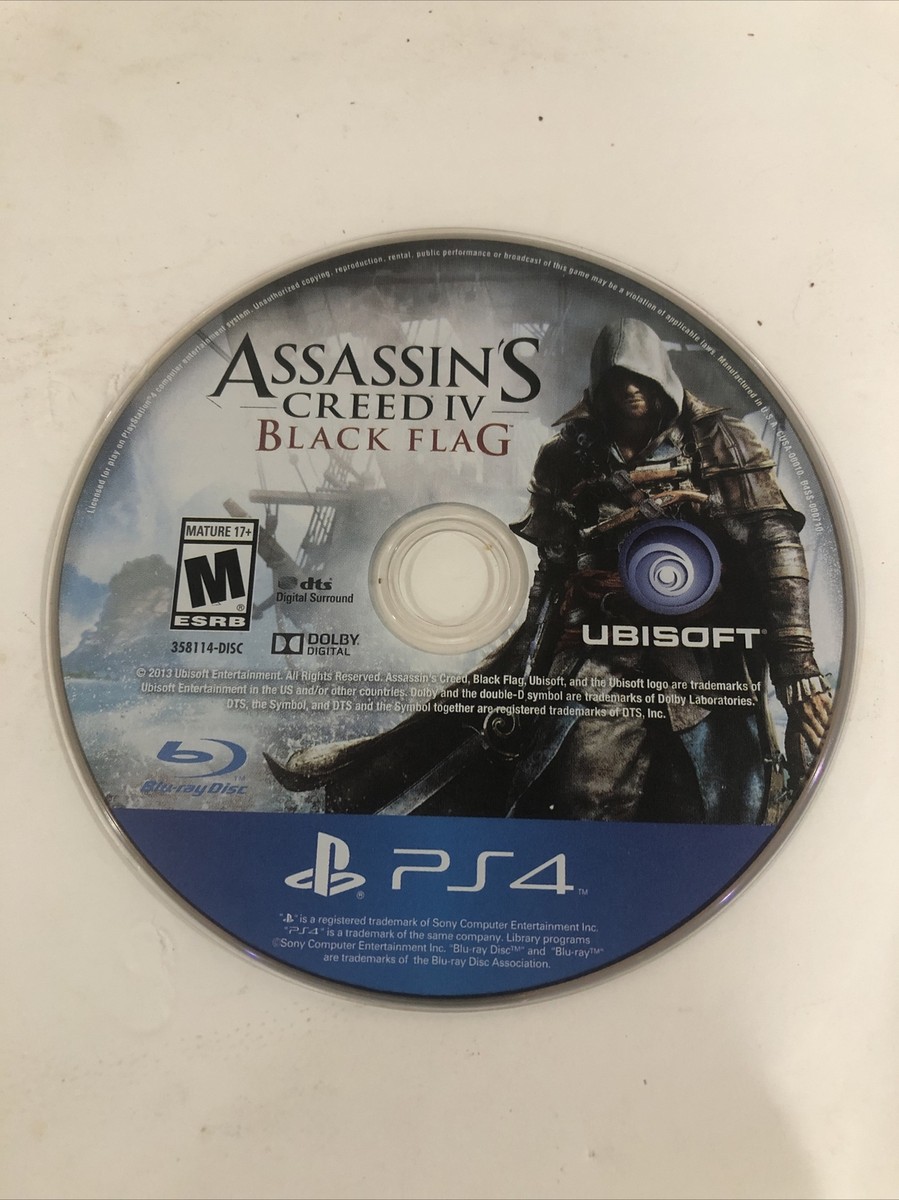 Assassin's Creed IV: Black Flag (PlayStation 4, PS4) Disc Only