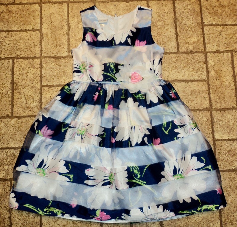 Bonnie Jean Girl's Floral Dress. Sz. 6. Beautiful!