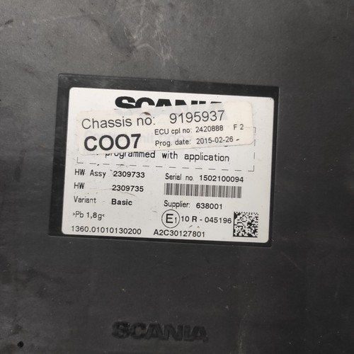 Coo7 ECU Computer Scania Basic Automat Extended Manual 2309733 2707274 1890031 - Picture 2 of 11
