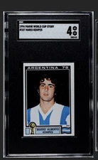 1994 Panini World Cup Story Stickers Sonric's Back Mario Kempes #107 SGC 4