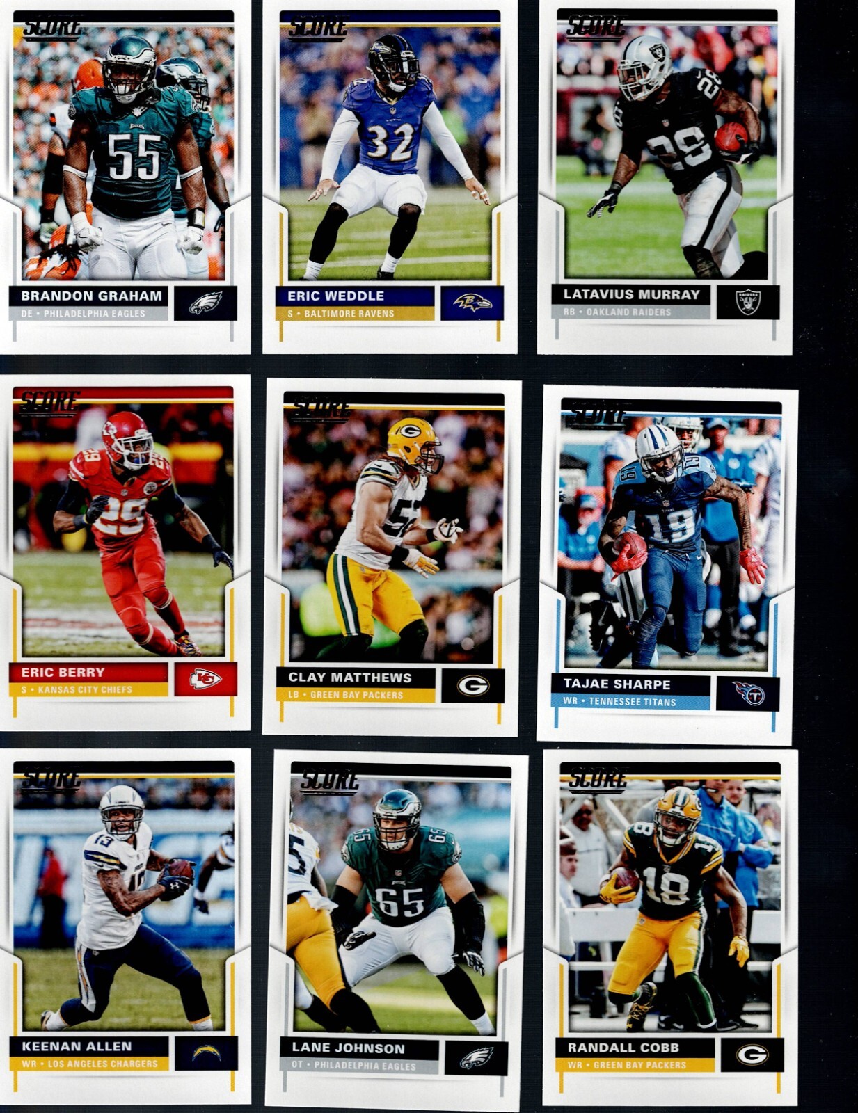 2017 SCORE  FOOTBALL COMPLETE YOUR SET 251-440  BUY 2 GET 1 FREE!