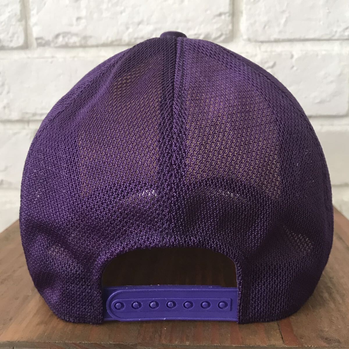 BAPE KISS LOGO Swarovski trucker hat cap purple A Bathing Ape image 4
