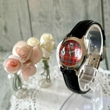 Burberrys Watch Blue Label Dome Type Rare Used From Japan Check description