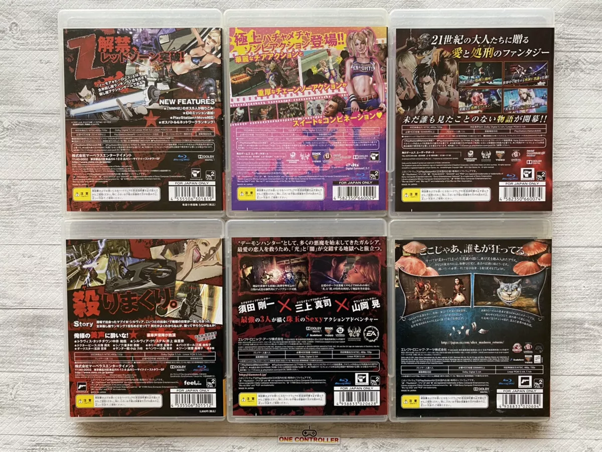 PS3 No More Heroes & Lollipop & Killer Is Dead & Shadows of the