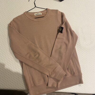 Stone Island Jumper Size Small Mens Dusty Pink Salmon Sweatshirt