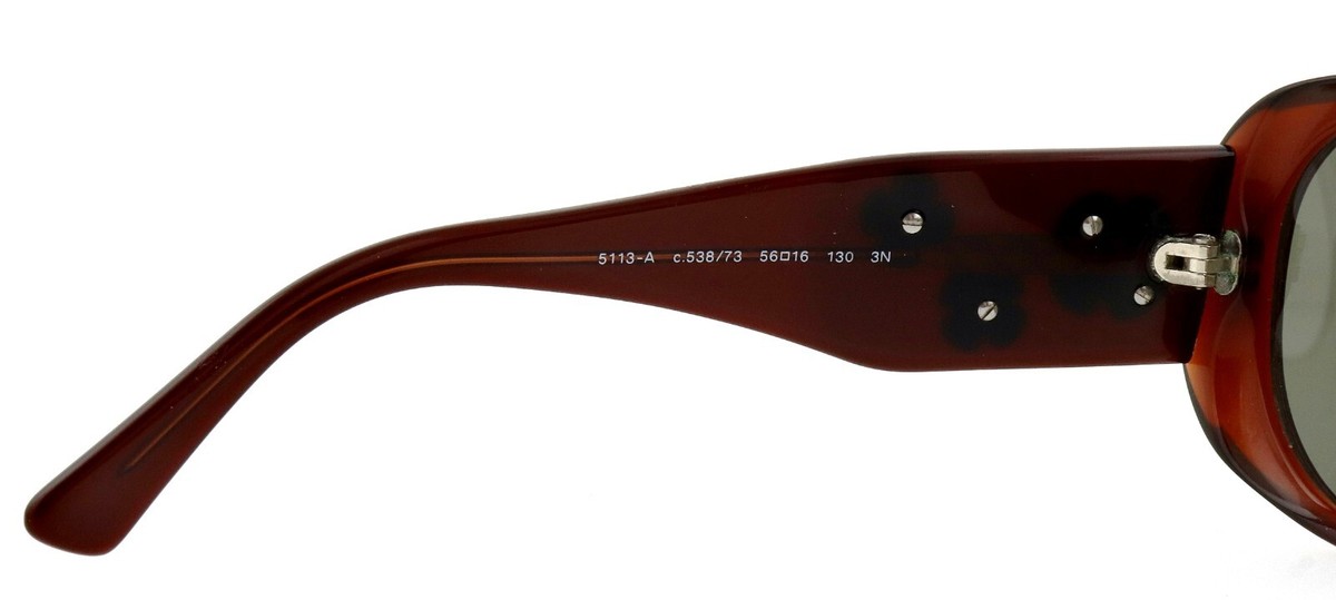CHANEL CH 5113-A 538/73 56mm Brown Camellia Sunglasses Italy CHANEL CH 5113-A 538/73 56mm Brown Camellia Sunglasses Italy