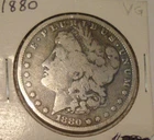 1880 p morgan dollar in vg