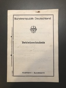 GM Opel Corsa A Dokumente Papiere U-KAT Bescheid Bescheinigung 1985 Katalysator