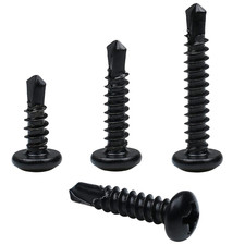 410 Stainless Steel #8 Self Drilling TEK Screw Assortment Kit, Pan Head Self Tap