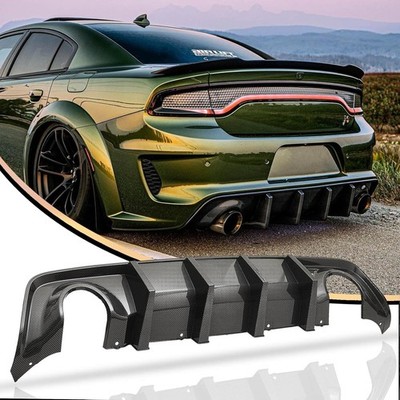  Charger Rear Diffuser for Dodge Widebody Hellcat Scat Pack Carbon Fiber Style
