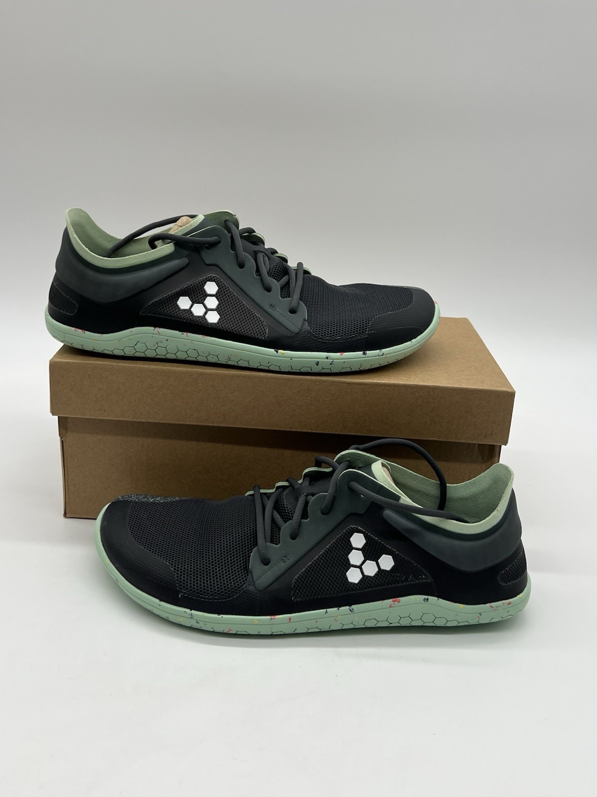 VivoBarefoot Primus Lite III Men 42 US 9 Charcoal textile Obsidian Barefoot.