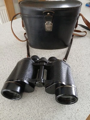 Vintage BCP 12 X 40 Binoculars In Black with Case. Made In USSR - Image 1 of 4