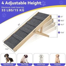 Pawaboo Foldable Wooden Pet Ramp