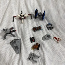 LEGO Star Wars Mini Ships & Vehicles Lot inc Tie Fighter X Wing etc