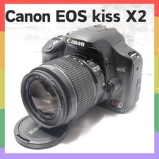 Canon EOS Kiss X2 Camera with EF-S 18-55mm Lens Used From Japan