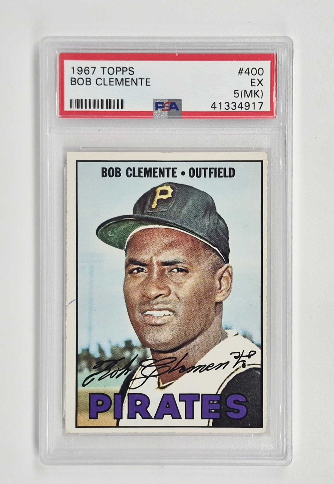 PSA GRADED 5 EX VINTAGE 1967 Topps Baseball #400 ROBERTO Bob CLEMENTE PIRATES