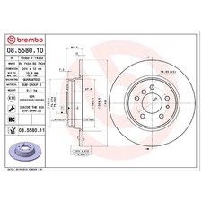 2x Bremsscheibe hinten für BMW 7-er E38 8-er E31 | 26242167