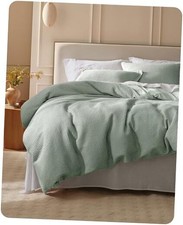 Cotton Duvet Cover King - King 104" x 90" 11 - Sage Green No Comforter 