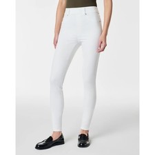Spanx White Skinny Jeans Ankle High Rise Denim Pull-On Core-Shaping Women  s XL