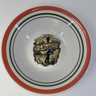 Himark ''Buona San Remo Italia'' pasta bowl 10  made In ITALY