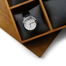 Oirlv/Dark Gray/Wood 12 Slots Watch Display Tray P030