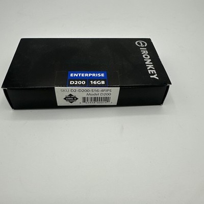 IronKey ENTERPRISE D200 16GB - USB Encrypted Flash Drive 4FIPS Compliant ￼
