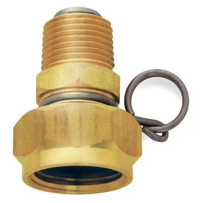 Sani-Lav Swivel Hose Adapt,Brass,1/2 MNPT,2 In L N11 Sani-Lav N11 2'' Brass