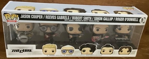 unopened THE CURE 5 PACK Funko Pop Rocks vinyl figures set w/INSTRUMENTS IN HAND