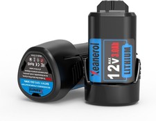 2 Pack 12V 3.0Ah for Bosch 12V Battery, Li-ion BAT414 BAT420 BAT411 BAT411A BAT4