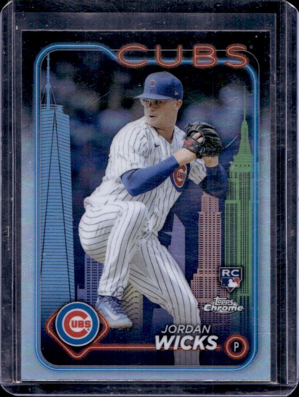2024 Topps Chrome Jordan Wicks RC Big Apple Refractor Rookie #67 Cubs