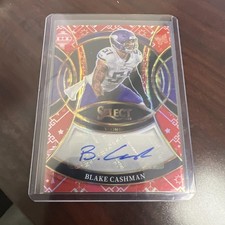 2025 Panini Select Blake Cashman Signatures Lucky Envelope Prizm 4/8